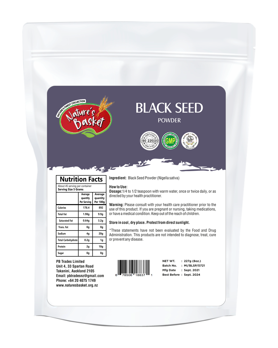 Nature's Basket Black Seed Powder 227g Nature's Basket AU