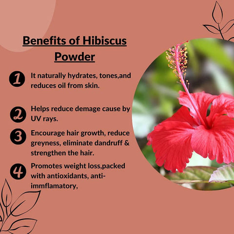 Nature's Basket Hibiscus (Hibiscus Rosa-sinensis) Powder 227g