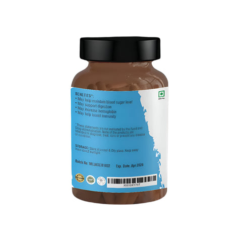 Nature's Basket Jamun (Eugenia Jambolana) Seed Powder Capsule - 60 Capsules