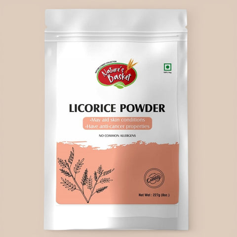 Nature's Basket Licorice (Glycyrrhiza Glabra) Powder 227g