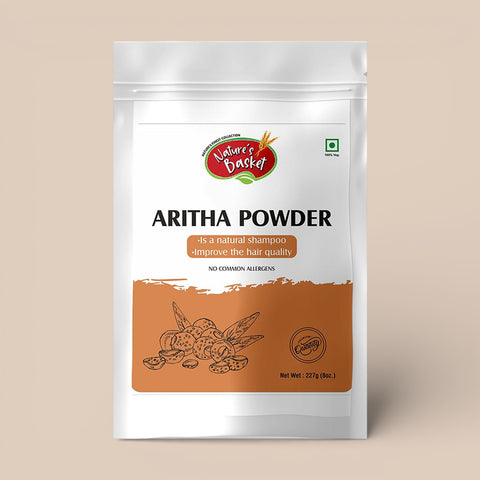Nature's Basket Aritha (Sapindus Mukorossi) Powder 227g