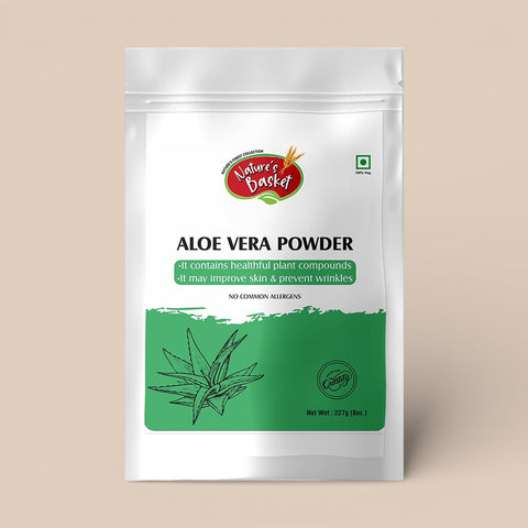 Nature’s Basket Aloe Vera (Aloe Barbadensis) Powder 227g