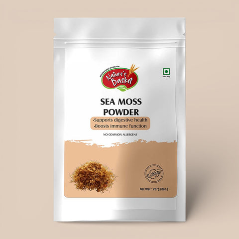 Nature's Basket Sea Moss (Chondrus Crispus) Powder 227g - Marine Wellness Boost