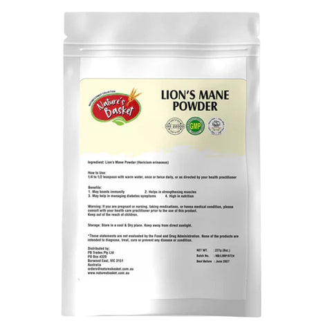 Lion's Mane Powder 227g - Cognitive Support - Nature's Basket