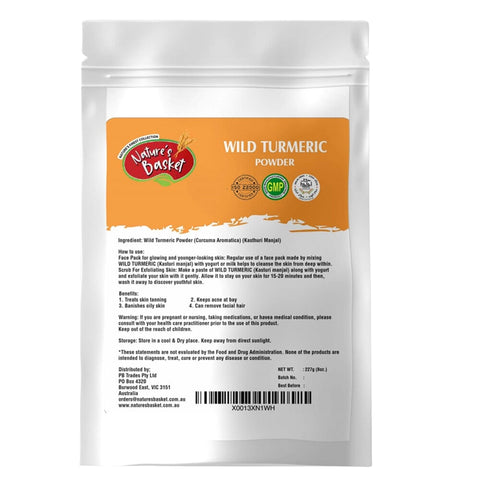 Nature's Basket Wild Turmeric Powder - 227 Grams