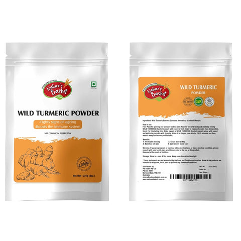 Nature's Basket Wild Turmeric Powder - 227 Grams