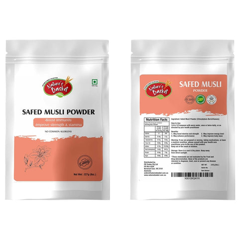 Nature's Basket Safed Musli Powder - 227 Grams