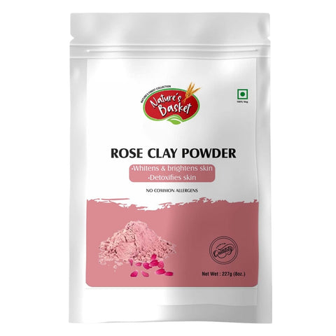 Nature's Basket Rose Clay Powder - 227 Grams