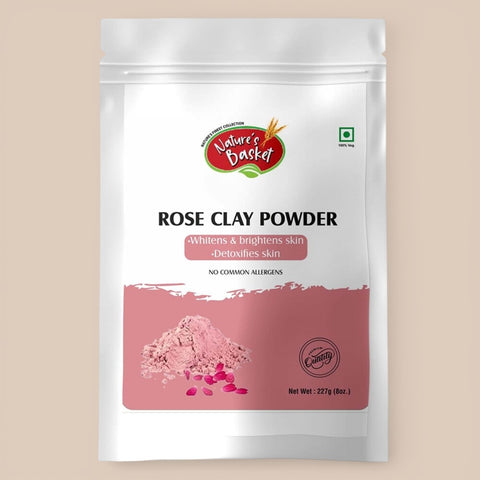 Nature's Basket Rose Clay Powder - 227 Grams