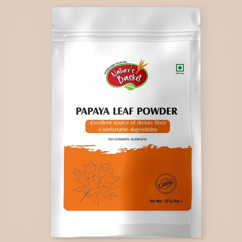 Nature's Basket Papaya Leaf (Carica papaya) Powder - 227 Grams