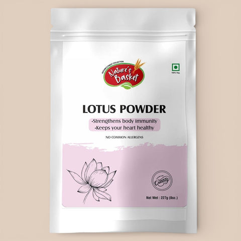 Nature's Basket Lotus (Nelumbo Nucifera) Powder - 227 Grams