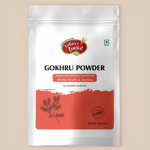 Nature's Basket Gokhru (Tribulus Terrestris) Powder - 227g