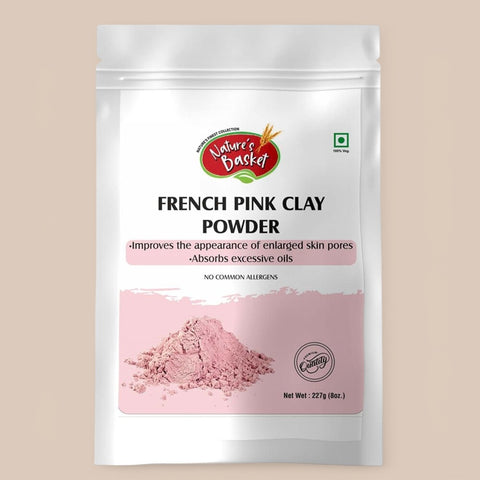 Nature's Basket French Pink Clay Powder - 227g