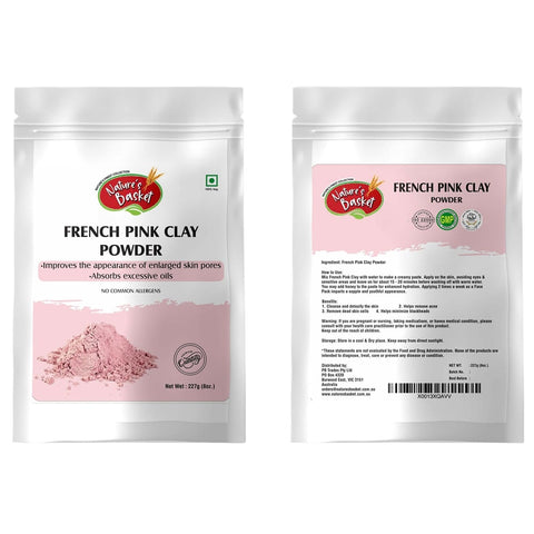 Nature's Basket French Pink Clay Powder - 227g