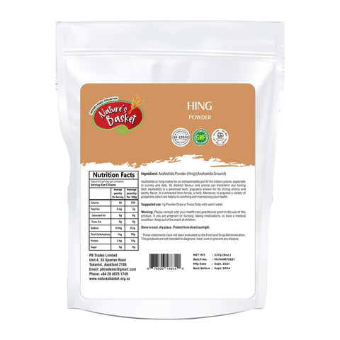 Nature's Basket Compounded Hing (asafoetida) powder - Contains gluten