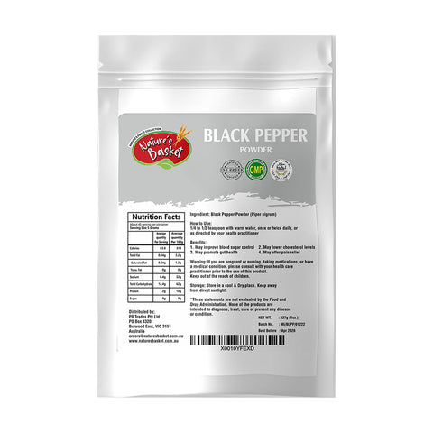 Nature's Basket Black Pepper Powder 227g