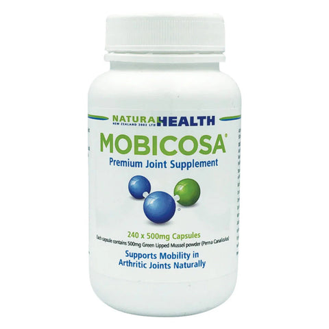 Mobicosa Greenlipped Mussel- joint and nutritional supplement 500mg 240c