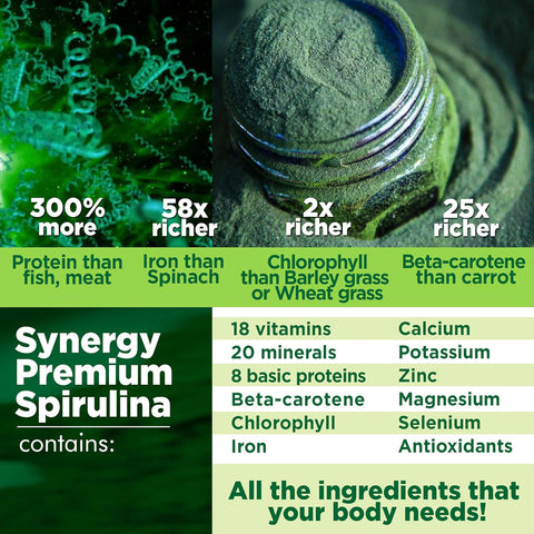 Synergy Natural Spirulina Organic 200g