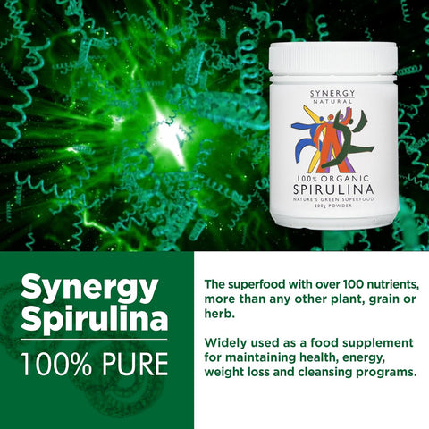 Synergy Natural Spirulina Organic 200g