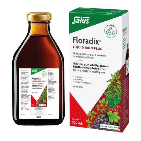 Floradix Iron Liquid Plus B Vitamins 500ml