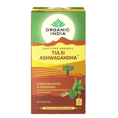 Organic India Tulsi Ashwagandha 25 Tea Bags