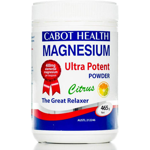 Cabot Health Magnesium Ultra Potent Citrus 465g