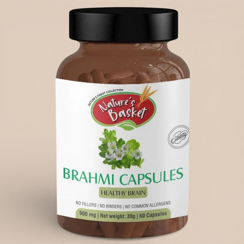 Nature's Basket Brahmi (Bacopa Monnieri) 900mg 60 capsules