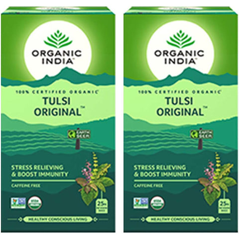 Pack of 2 - Organic India Tulsi Original - 25 Tea Bags