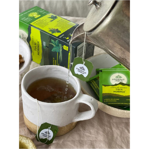 Organic India Tulsi Moringa 25 Tea Bags