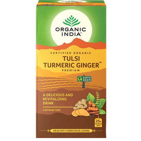 Organic India Tulsi Turmeric Ginger 25 Tea bags