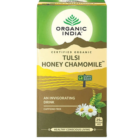 Organic India Tulsi Honey Chamomile 25 Tea Bags