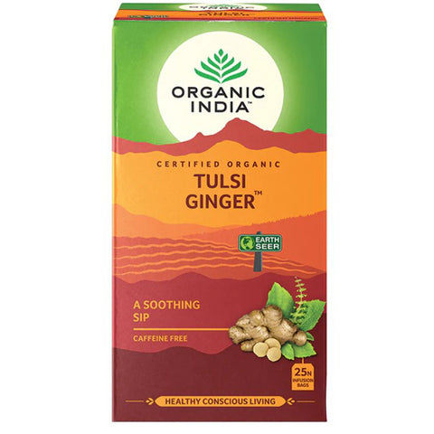 Organic India Tulsi Ginger 25 Tea Bags