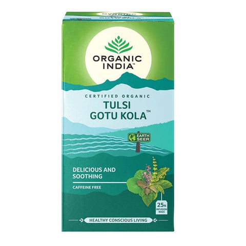 Organic India Tulsi Gotu Kola 25 Tea Bags