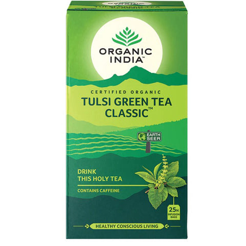 Organic India Tulsi Green Tea Classic 25 Tea Bags