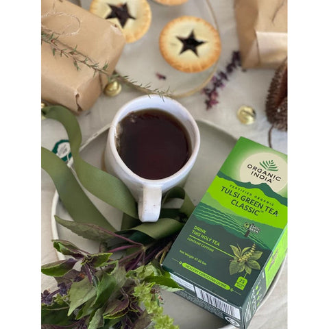 Organic India Tulsi Green Tea Classic 25 Tea Bags