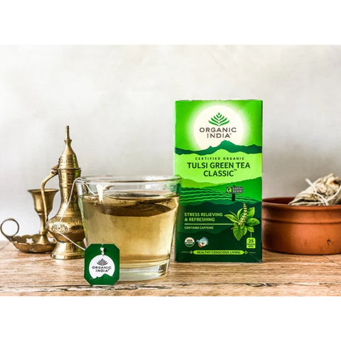 Organic India Tulsi Green Tea Classic 25 Tea Bags