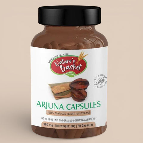 Nature's Basket Arjuna (Terminalia Arjuna) 900mg 60 Capsules