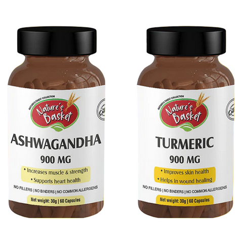 Wellness Bundle- Ashwagandha & Turmeric Capsules