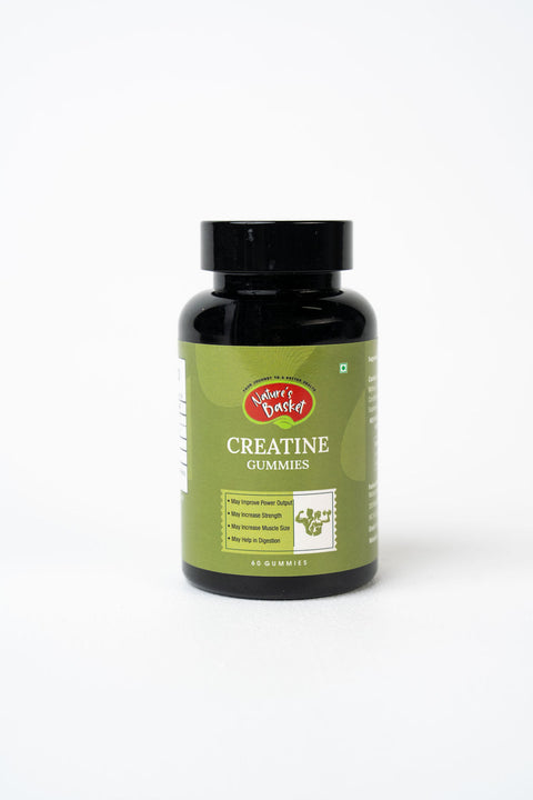 Nature's Basket Creatine Monohydrate 60 Gummies : Boost Muscle Growth