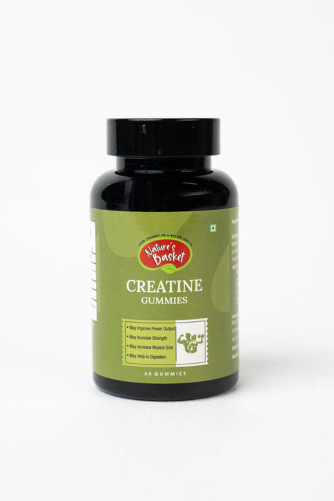 Nature's Basket Creatine Monohydrate 60 Gummies : Boost Muscle Growth