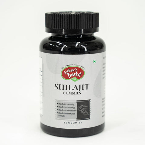 Nature's Basket Shilajit Gummies 60 with B12 & D2