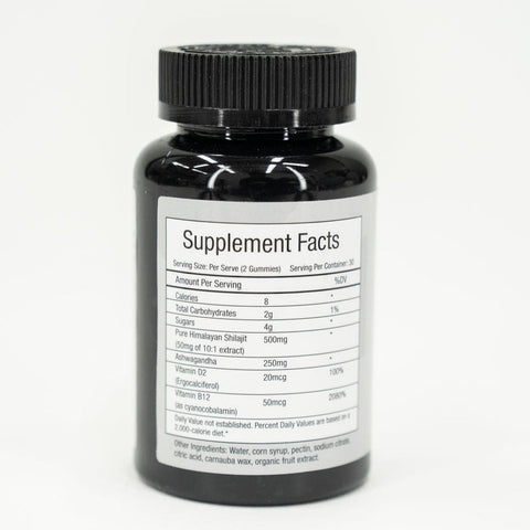 Daily Energy & Vitality Bundle – Shilajit Gummies + Ashwagandha & Lion’s Mane