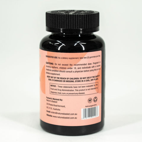 Nature's Basket Ashwagandha 60 Vegan Gummies