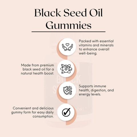 Nature's Basket Black Seed Oil 60 Gummies