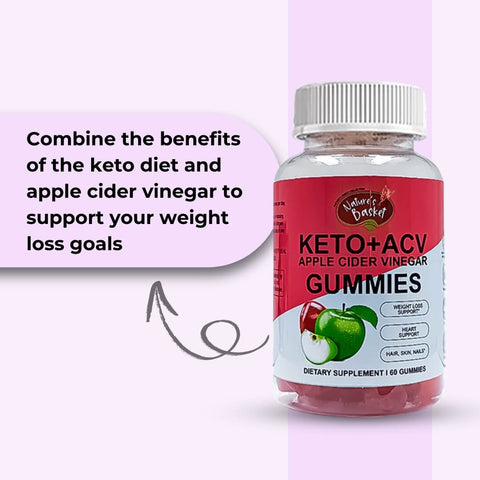 Nature's Basket Keto + ACV 60 Gummies