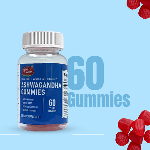 Nature's Basket Ashwagandha - 60 Vegan Gummies