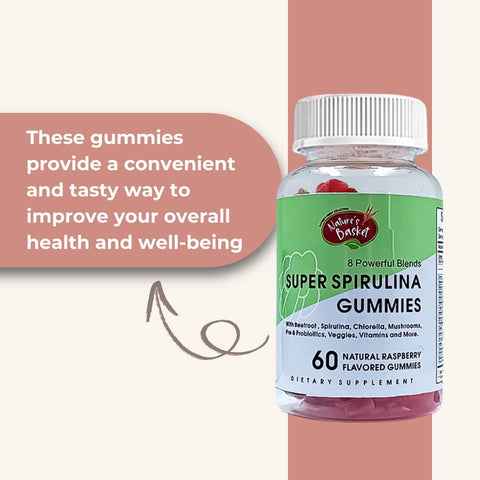 Nature's Basket Super Spirulina 60 Gummies