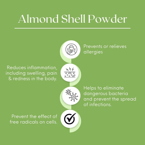Nature's Basket Almond Shell Powder - 227 Grams