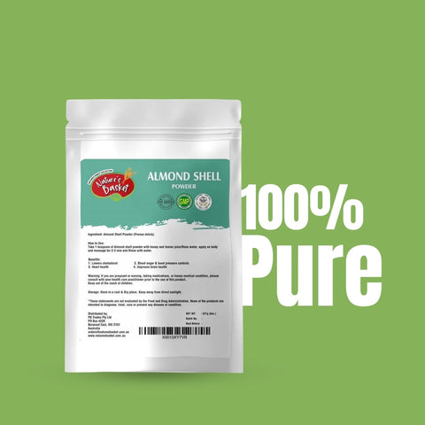 Nature's Basket Almond Shell Powder - 227 Grams