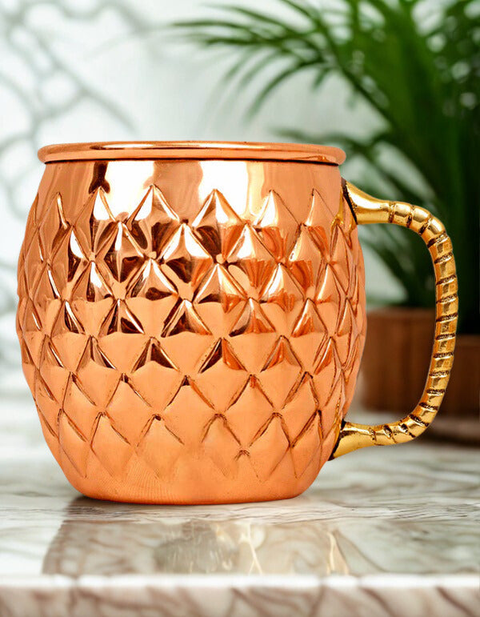 Copper Diamond Moscow Mule Mug 600ml